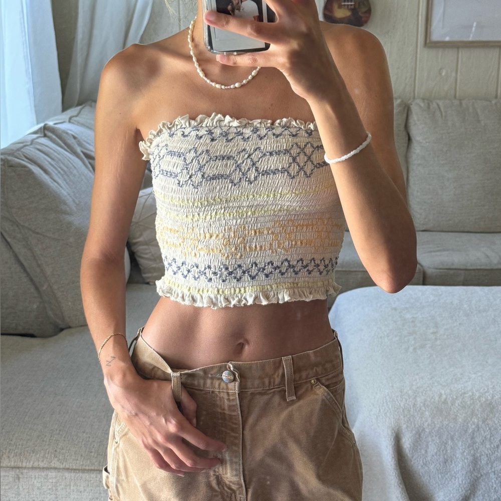 Urban Outfitters stretchy neutral tube top